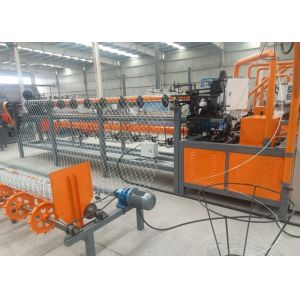 Plc Single Wire Chain Link Fence Machine Galvanized Automatic