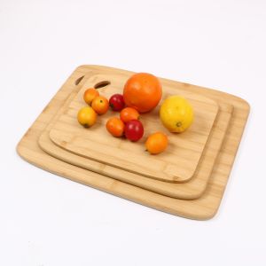 Wholesale Customized Wood Rectangular Chopping Platter for Durable Vegetable Cutting in Kitchen from china suppliers