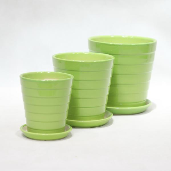 Single Indoor Glossy Decorative Ceramic Pots For Home Decor