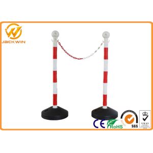 Road Safety Reflective PVC Traffic Delineator Post with Plastic Chain 90cm