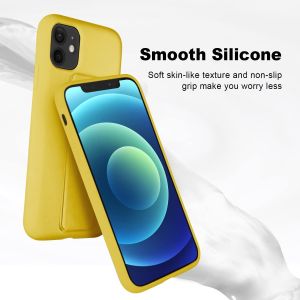 Silicone Kickstand Case Compatible with iPhone 11 case(6.1 in) Vertical and