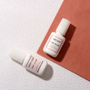 China Nail Art Adhesives Long Lasting Acrylic Nails Tips with 8ml Brush on Nail Glue and Logo Customers' Logo on sale