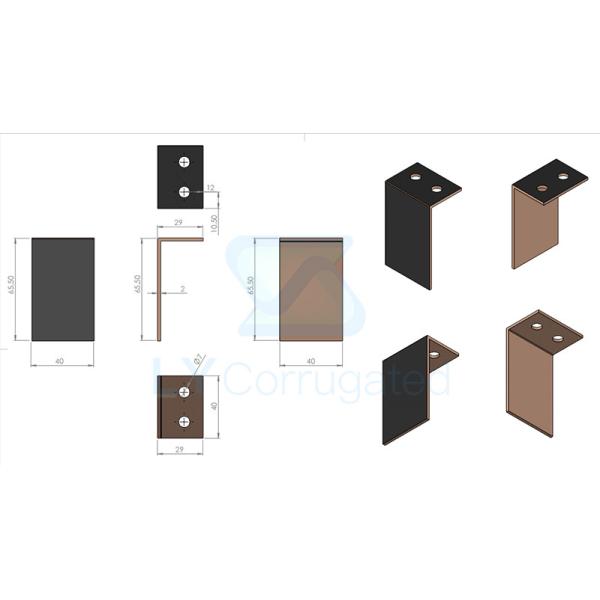 75*25*14/2 Corrugated Carton Box Printing Machinery Parts Locating Copper