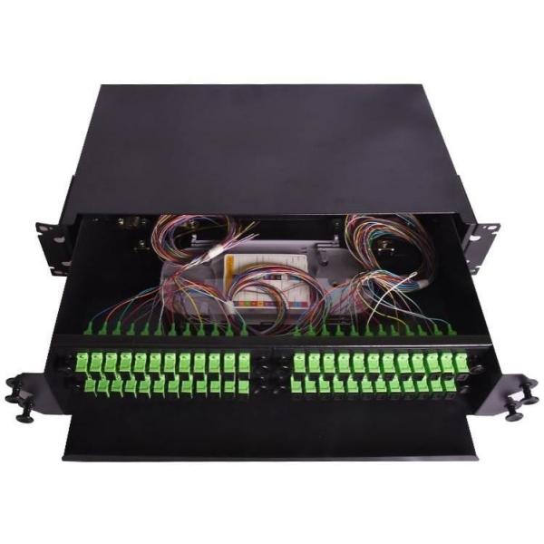 Fc Rack Mounted Fiber Optic Patch Panel ODF 19 Inch 48 Mouth Pull Type