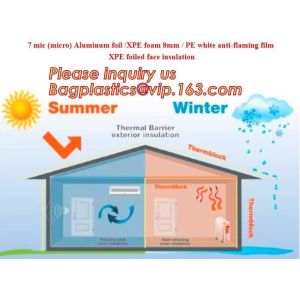 Construction Foam Foil Backed Heat Insulation Film, Thermal Raidant Barrier