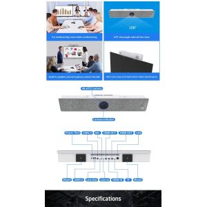 Android All-in-one Webcam 4K Camera with Microphone and Speaker Video Conference
