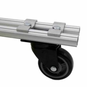 DYE28-02 Castor Wheel Mounting Base Wheel Support Bracket For Lean Rack System