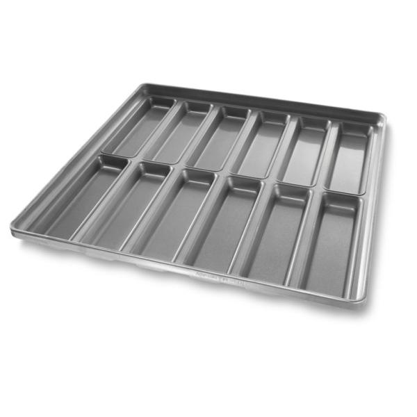 RK Bakeware China Foodservice 22100 Glazed New England Aluminized Steel Hot Dog Bun Pan Tray