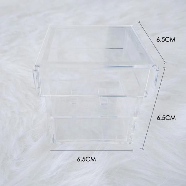 Home Usage Acrylic Cosmetic Makeup Organizer Storage Box Custom Clear Color