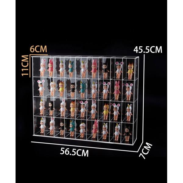 Blind box display stand acrylic transparent hand-made artwork wall-mounted display rack doll storage cabinet