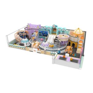 Customized Max Capacity Indoor Playground with Big Slides Other Soft Play