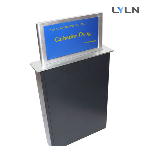 Quality Motorized Retractable Digital Nameplate With Brushed Aluminum Material for sale