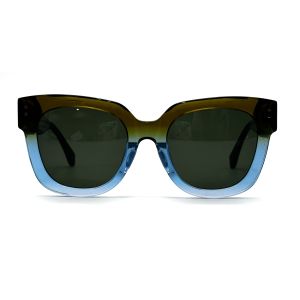 AS100 Womens Square Acetate Frame Sunglasses with 100% UV Protection