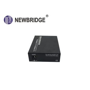 10/100M optic Media Converter Dual Fiber Single mode with 2 RJ45 ports IP switch