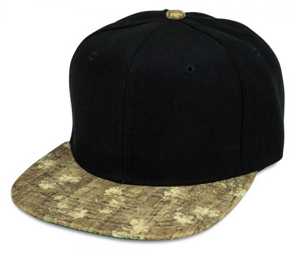 Quality Square Brim Snapback Baseball Caps Triangle Metal Wood Color Hiphop Hats Casual For Adult for sale