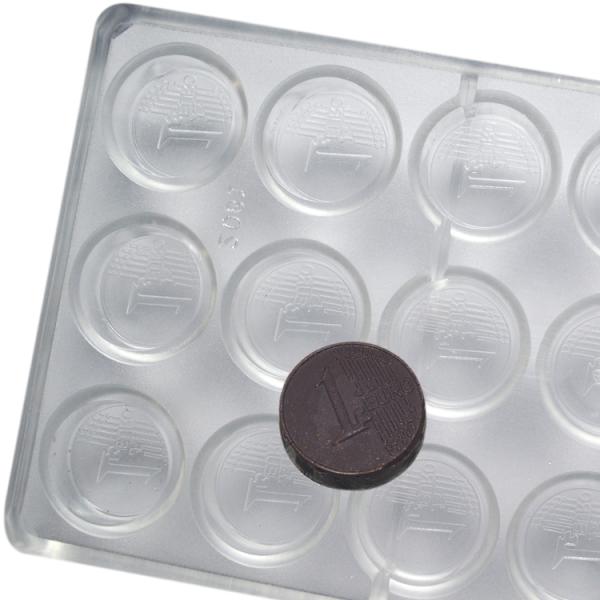 Rectangle Coin Shaped Chocolate Moulds Polycarbonate PC Chocolate Mould