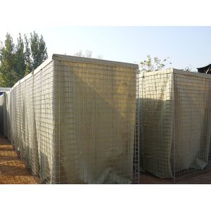 Defensive barrier wall hot dipped galvanized gabion for military and flood
