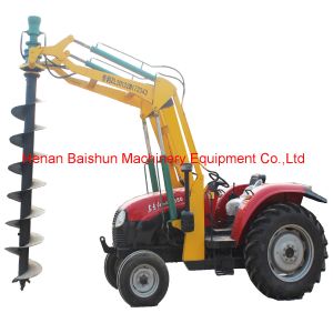 Electric Pole Installation Machine With Solar Pit Digger Spiral Earth Auger Hole