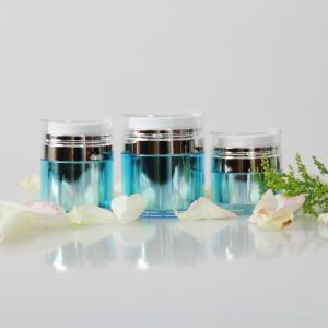 Empty Airless Refillable Cosmetic Cream Jars Shatterproof
