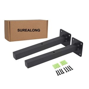 China Custom Wall Mounted Retro Decor Shelf Hardware Brace Square Pipe Mounting Bracket on sale China Custom Wall Mounted Retro Decor Shelf Hardware Brace Square Pipe Mounting Bracket on sale