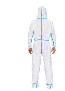 China White Disposable Protective Coveralls Particle Protection With Attached Hood on sale