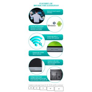 3840x2160 Interactive Touch Screen Monitor