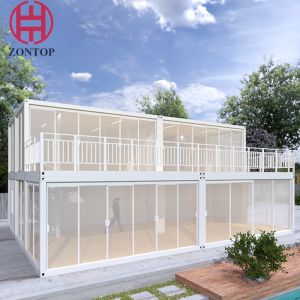 Wholesale Zontop Modular Homes High Quality Two Bedroom Container House Prefab Houses Other Construction Real Estate from china suppliers