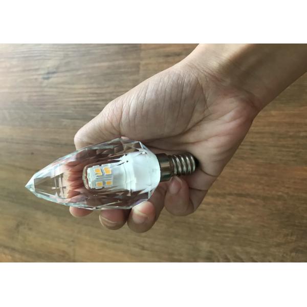 C35 450lm Crystal Led Candle 4.3w Uniform Light Spot For Decorative Lighting