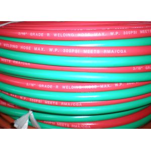 Wholesale 3 / 16&quot; Welding Rubber Hose With Brass Adapter 20 Bar For Gas Cutting / Soldering from china suppliers