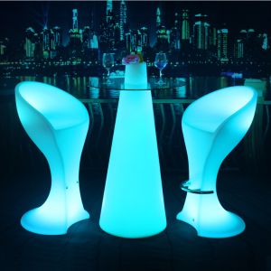 RGB Color Change LED Bar Table, Modern Glowing cocktail table