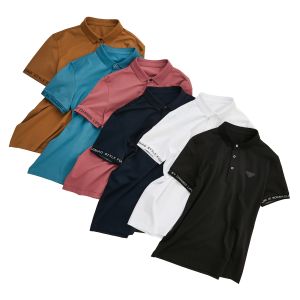 100% Cotton Casual Custom Polo Shirts with Color Logo Embroidery and Quick-Dry