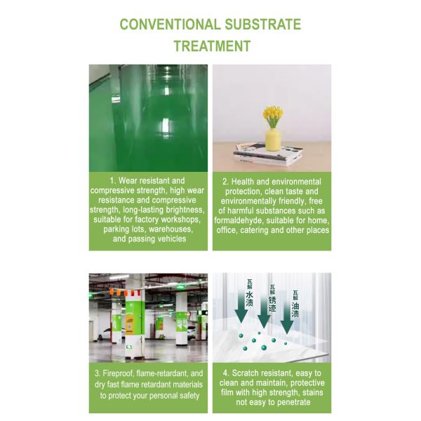 High-Temperature Resistant Fireproof Epoxy Floor Paint with PH5 Alkali Resistance for Durable Warehouses and Garages