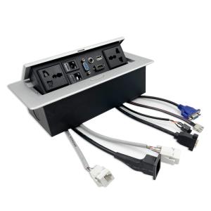 Intelligent Table Socket Multifunctional Office Desktop Pop Up Socket Pop Up Power Desk Socket Outlet Box