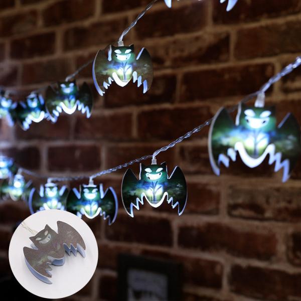 Quality LED halloween indoor string lights bat lightchain fairy party copper wire string light decorative indoor for sale
