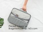 Custom Private Logo Travel Accessories Laundry Pouch 4pcs Packing Cubes Set