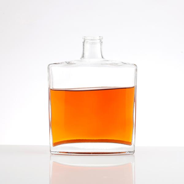 Exotic Liquor Whisky Glass Bottle with Customizable Sealing Type and Material