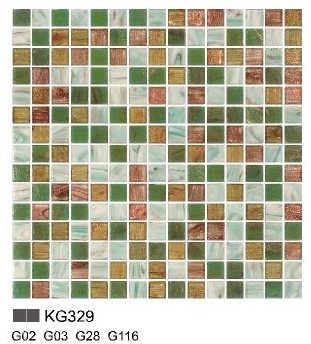 KG series glass mosaic for living room KG329