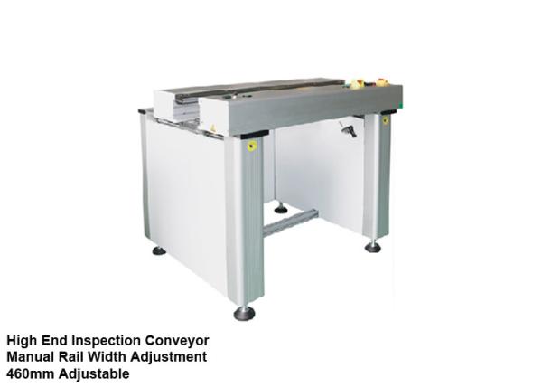 Quality Max 100VA Visual Inspection Conveyor Modular Design With Manual Rail Width Adjustment for sale