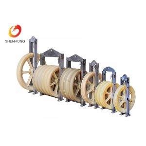 Bundled Conductor Stringing Block Cable Pulling Pulley 660 Mm Nylon Large