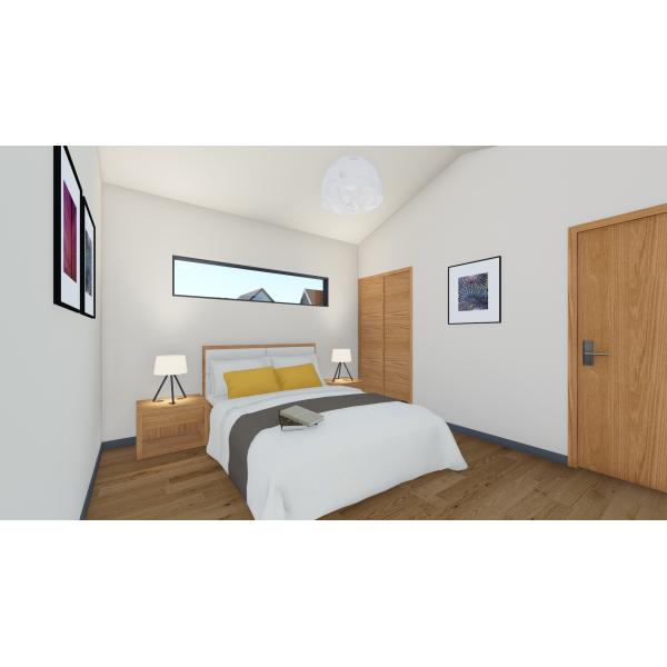 Deluxe Wood Luxury Prefab House Duplex Aluminium House Kit With Garden