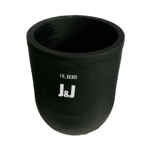 High Pure Silicon Carbide Graphite Crucible Conventional Circular Crucible Metal