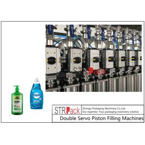 Double Servo Piston Liquid Filling Machine For Liquid Products sauces, salad