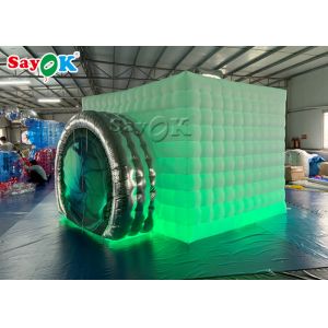 Event Booth Displays Foldable Inflatable Cube Photo Booth For Wedding / Outdoor