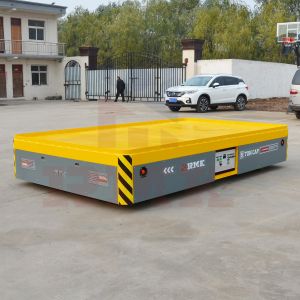 Steerable Motorized Trackless Transfer Trolley 5 Tons Directional Movement