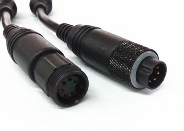 6 Pin Screw Locked Waterproof Mini Din Backup Camera Video Cable For Car DVR