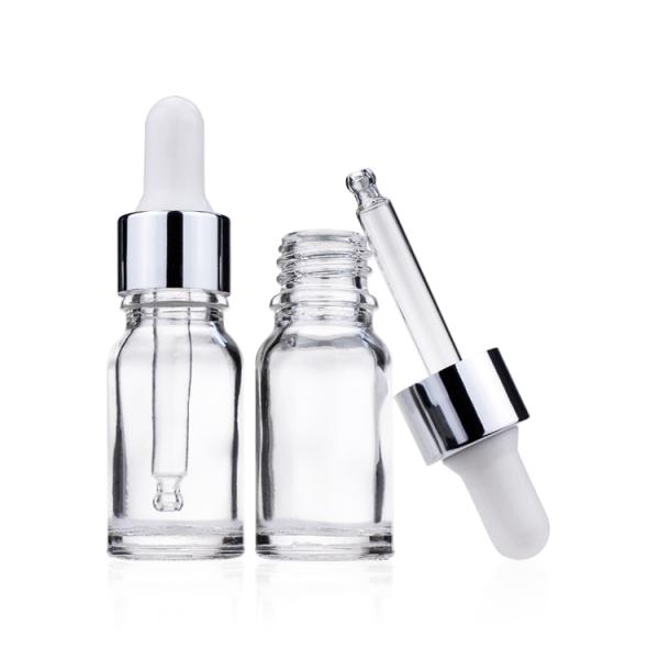 10ml Transparent Bottle For Essential Oil With Glass Dropper Manufacturers Hot Sale