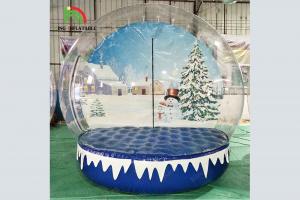 Wholesale Christmas Giant Inflatable Snow Globe 10Ft HOutdoor Commercial Inflatable Snowball Transparent Christmas Decoration from china suppliers