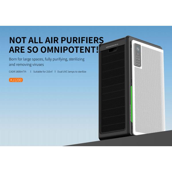 Air Cleaner Filter Hepa UV Air Purifier Smart Wifi App For Meeting Room 1800m3/h