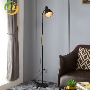 Nordic Simple Iron Art LED Study Living Room Bedroom Floor Lamp