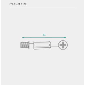 41mm Cam Bolt Screw Furniture Panel Connector Furniture Hardware For Modular